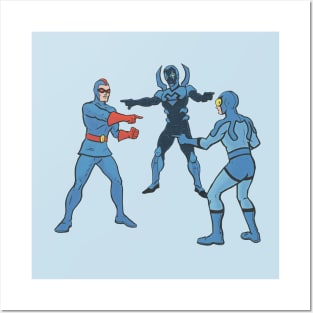 Blue Beetle, Blue Beetle, and Blue Beetle Posters and Art